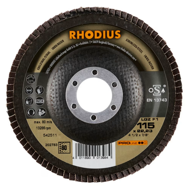 Preview: Rhodius Fächerscheifscheiben gerade